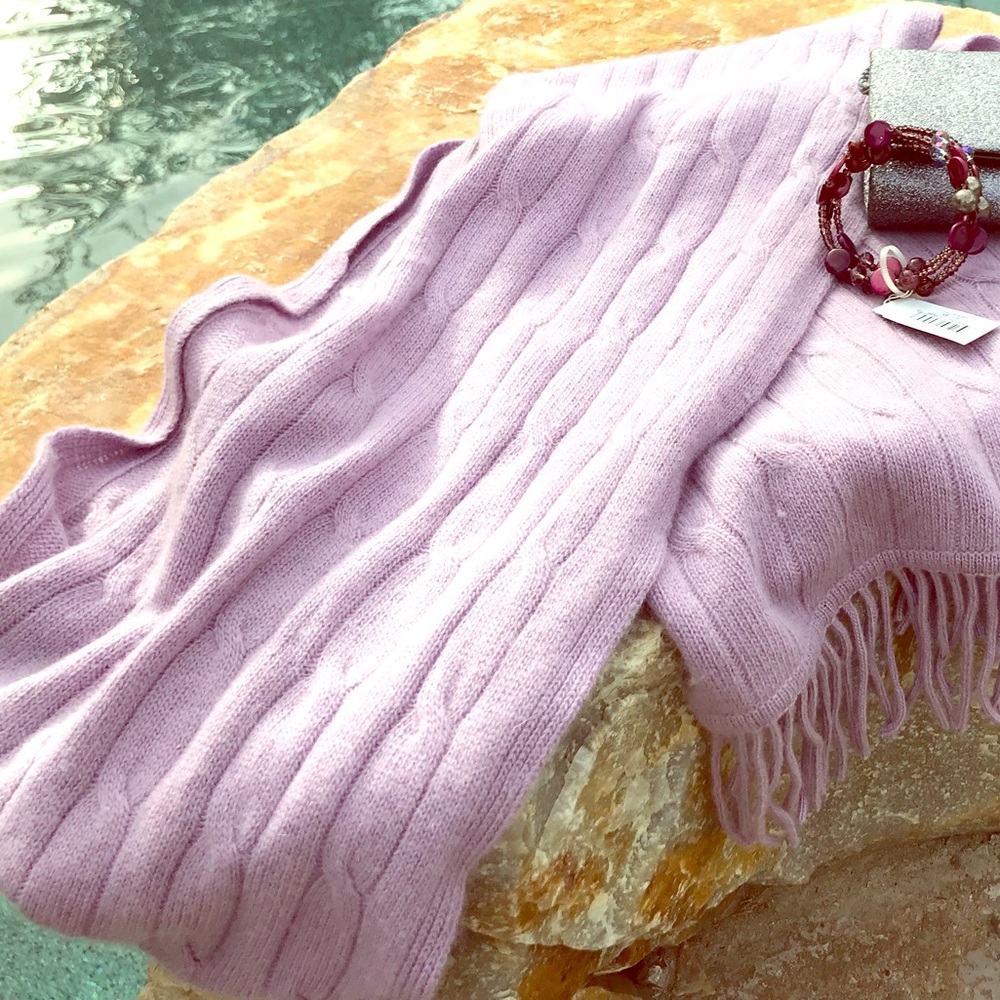 Lavender cashmere scarf